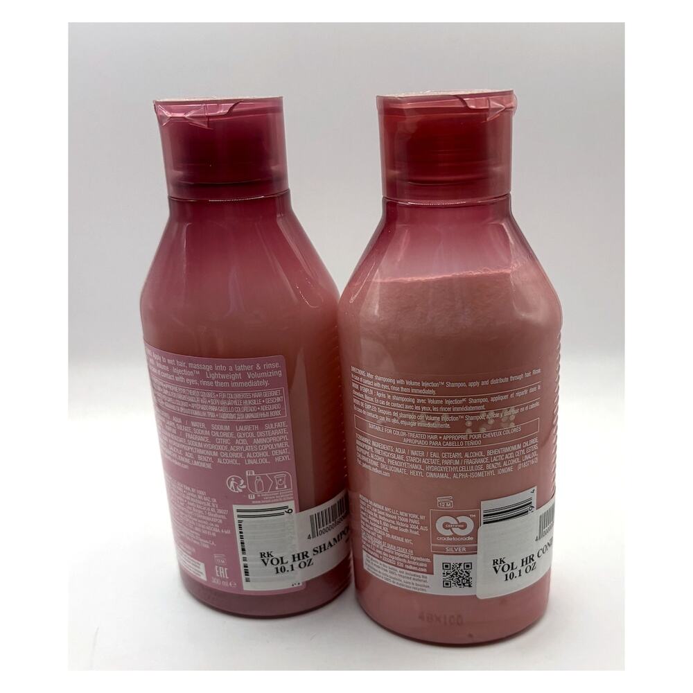 Redken Volume Injection Shampoo Conditioner Duo 10.1oz Fine Hair NEW - Picture 5 of 6